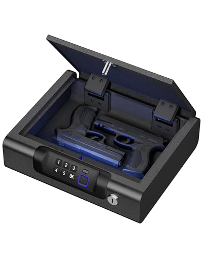 Biometric Gun Safe with Fingerprint and PIN Unlock