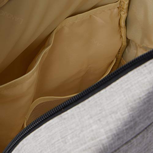 Bolsa mochila maternidade Land Luxury original cinza térmica