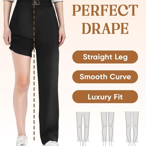 Linebalm Drape Pants, Linebalm Pants, Glamorease - Perfect Drape High Rise Pull-On StretchPants, for Senior Women4