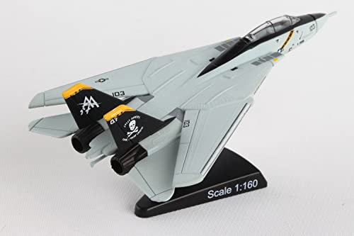 Daron Worldwide Trading Postage Stamp F-14 Tomcat Vf-103 Jolly Rogers 1/16O Scale Airplane Model, 144 Months To 1000 Months #TOP5