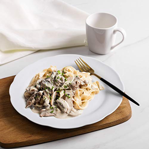 Y Yhy Ceramic Dinner Plates, 10 Inch Porcelain Plates For Christmas Dinner, Serving Dish Set Of 6, Modern Off-White Plates For Kitchen, Microwave & Dishwasher Safe, Scratch Resistant #TOP2