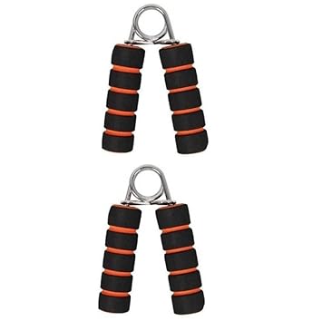 Spanco Pack of 2 ( One Pair ) Hand Gripper Wrist Exerciser Fitness Foam Hand Grip for Gym Stretching Hand strengtheners for Men Women (Color : Orange) - image, photos