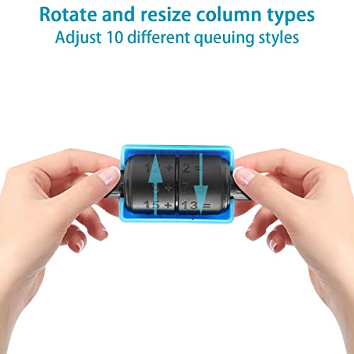 OneNine 4 Stück Roller Digitaler Lehrstempel, Mathe Roller Stempel, 1-100 Lehrerbedarf Lehrerstempel Rechenrolle, Reusable Computational Additions Subtraktions Division Rollenstempel