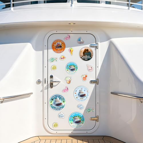 Imán decorativo redondo para puerta de crucero personalizado miniatura 7