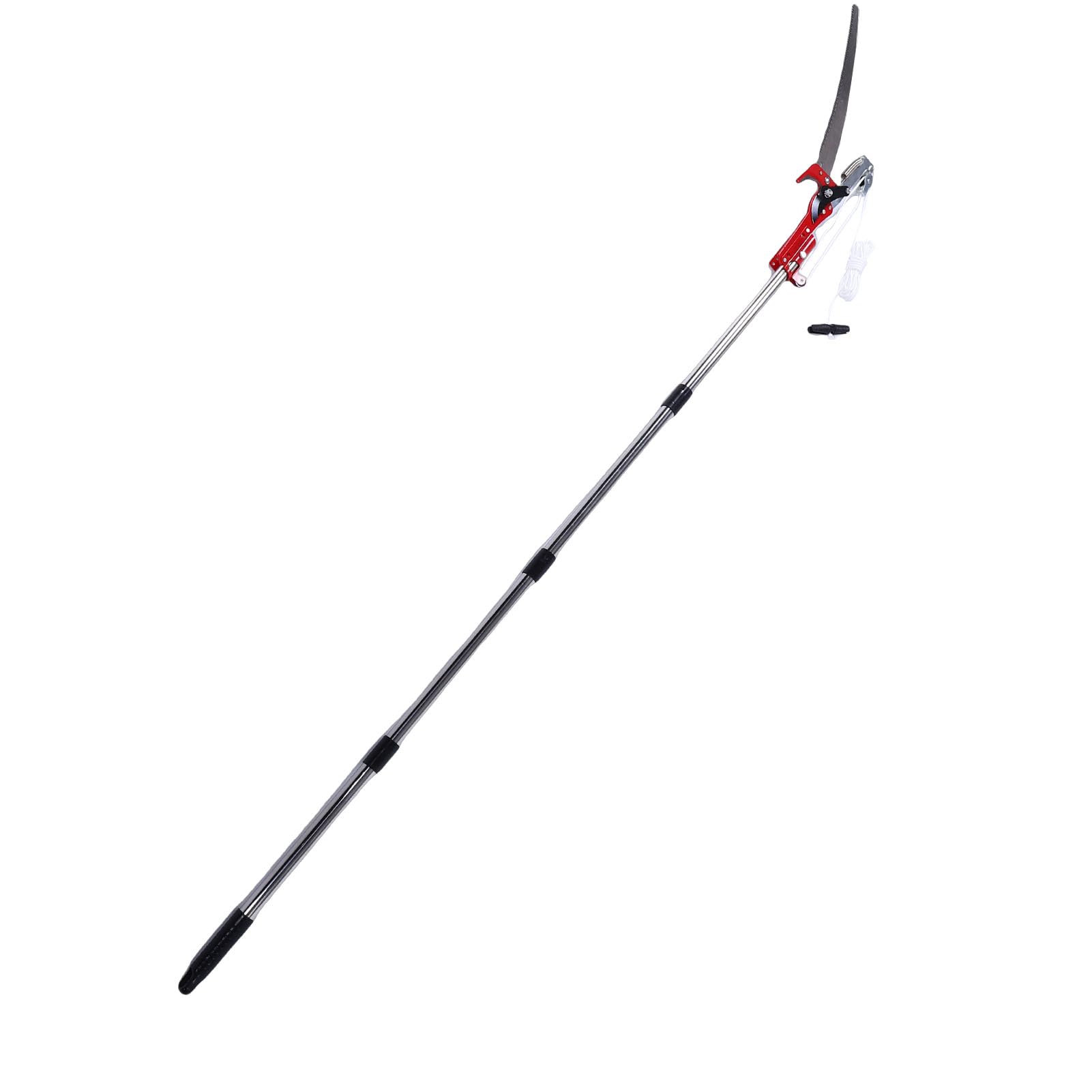 Ejoyous Sierra de Pértiga, Podadora Manual de árboles de Acero Inoxidable con Hoja de Acero SK5, Poste Ajustable de 3 Pies a 14 Pies, Liviana de 63.8 Oz para Podar árboles, Jardín, Paisajismo, Uso