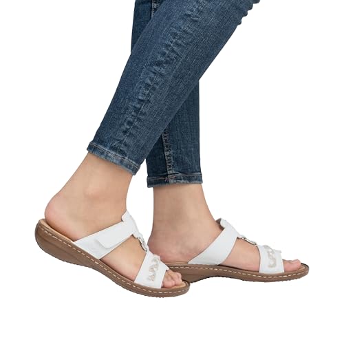 Mules Femme confortables Rieker chaussures été plates - 6