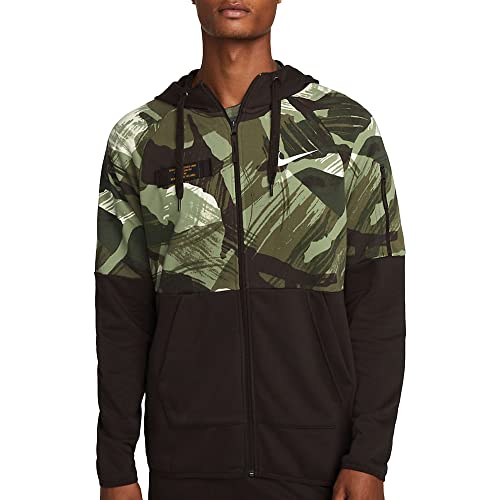 Nike Herren Hooded Full Zip Ls Top M Nk Df FLC Hd Fz Camo, -220...