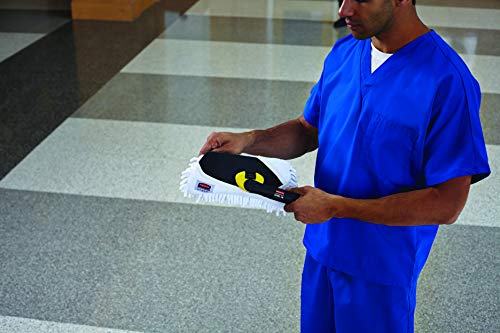 Rubbermaid Commercial Fgq86100Wh00 Hygen Quick-Connect Flexible Microfiber Mop Cover-Dust And Dirt, 11-Inch, White #TOP1