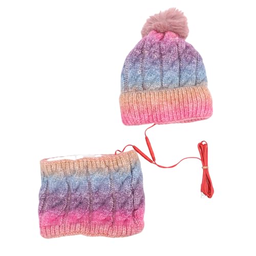 Gorro con calefacción USB y bufanda para evitar congelarse al aire libre