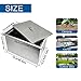 Drop in Ice Chest, Outdoor Kitchen Ice Bar, Stainless Steel Ice Cooler, Commercial Ice Bin with Cover, Ice Bucket, Drain-Pipe and Drain Plug Included, for Cold Wine Beer,21''L X 14''W X 12''H