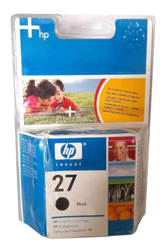HP 27 Negro cartucho de tinta   Cartucho de tinta para impresoras (Negro, HP DeskJet 3320/3325/3420/3425/3550/3650/3745, OfficeJet 4355/5610, Inyección de tinta, Ampolla, 10 70%,  15 35 °C)