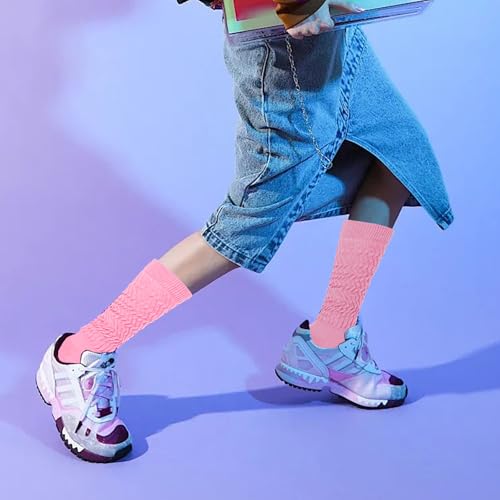Image of Gvhntk Slouch Socks Women 80s 90s Scrunch Socks Extra Long Slouchy Sock Knee High Sock