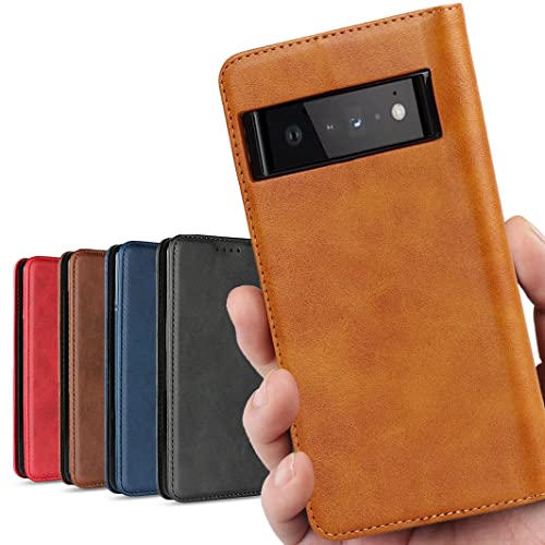 Google用 pixel 6 pro ケース 手帳型 Google pixel6 pro ケース 手帳型 SIMフリー softbank au 全対応 ピクセル 6pro ピクセル 6プロ ケース カバー グーグル ピクセル6pro カバー pixel6pro 手帳 カバー pixel6 proケース 財布型 適用 CASE 合成皮革 内蔵マグネット ケース 手帳型 スマホケース 携帯カバー カード入れ スタンド機能 落ち着いた色 レトロ ライトブラウンのサムネイル