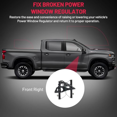 Image of BDFHYK 749-543 Power Window Regulator Without Motor Front Right Compatible with Ford Expedition 2007-2017, Lincoln Navigator 2007-2017