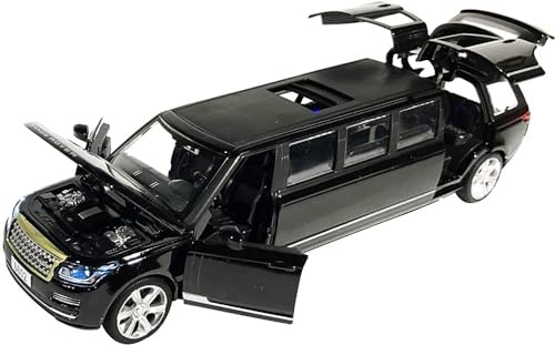 Image of Long Range Rover Diecast Metal Pullback Toy Car With Openable Doors & Light, Music Boys Car For Kids Best Toys Gifts Toys For Kids, Multicolor