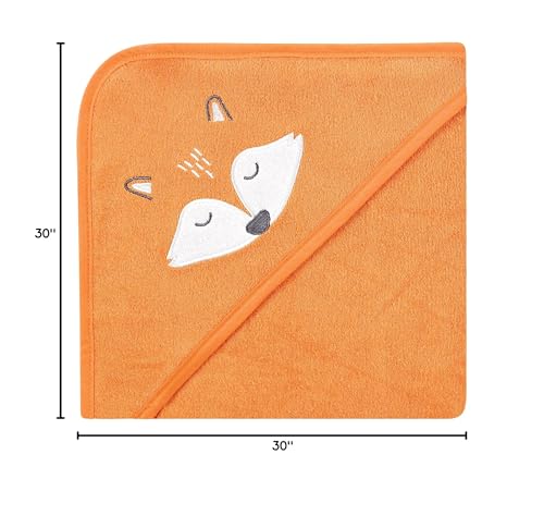 Image of Hudson Baby Unisex Baby Animal Hooded Towel 3pk and 15 Washcloths, Woodland, One Size