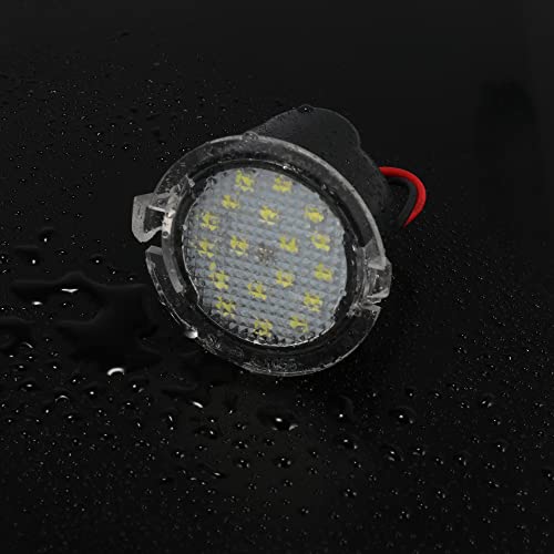 Par de luces LED blancas para espejo lateral de auto miniatura 4