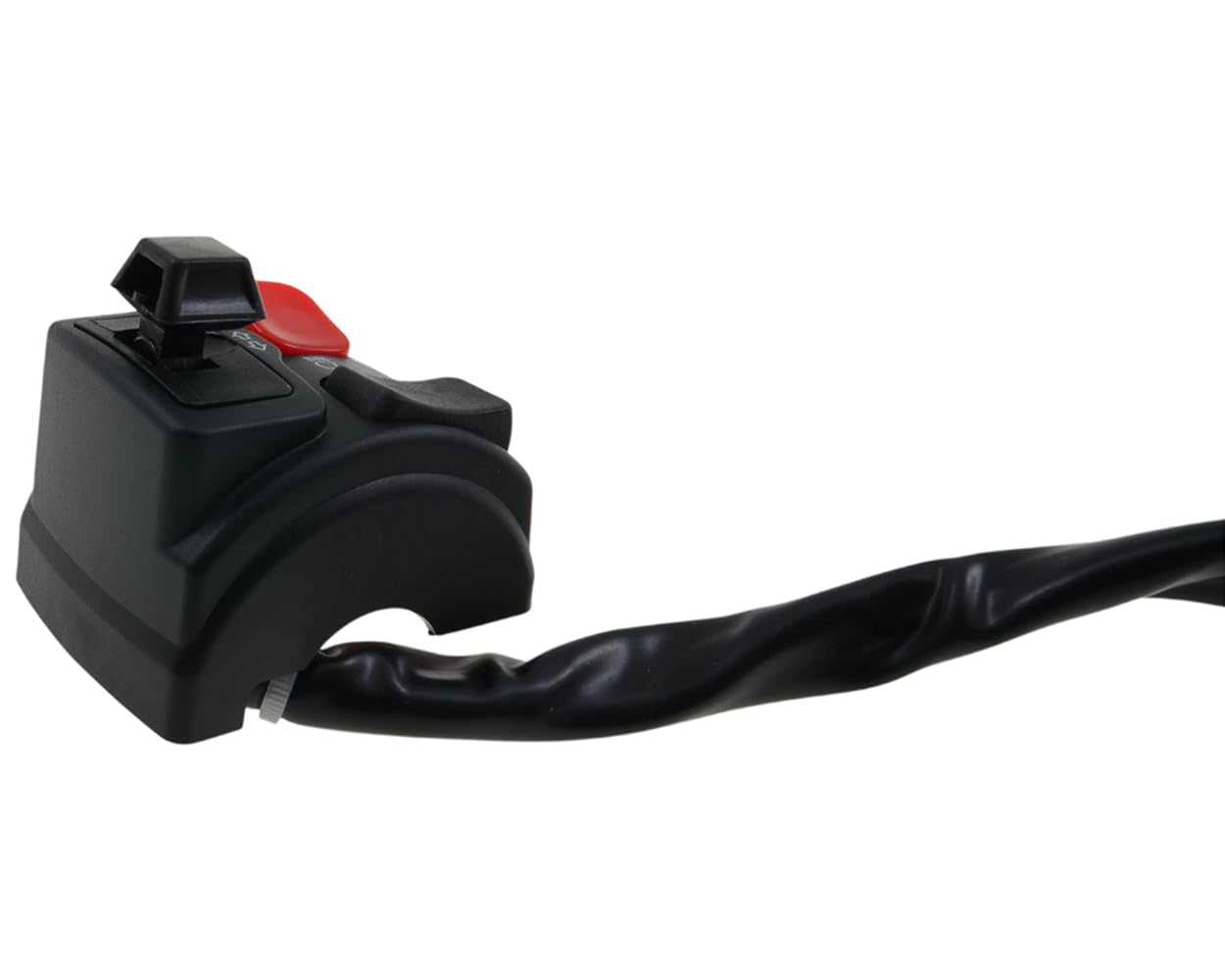 2EXTREME interruptor de manillar izquierdo 8 pines intermitentes/luces/bocina compatible con Derbi Senda, Aprilia RX SX 50 AM6 – unidad de conmutador negra