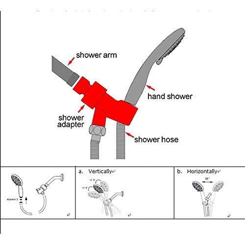 Shower Head Multi-Function Hand-Held Shower Set Shower Pressurization Water Off Suspended Shower Enjoy Luxurious Rain Shower Head (Set 1) #TOP4