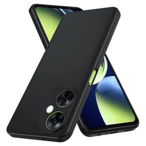 Image of LIRAMARK Liquid Silicone Soft Back Cover Case for OnePlus Nord CE 3 Lite 5G / 1+Nord CE 3 Lite 5G (Black)