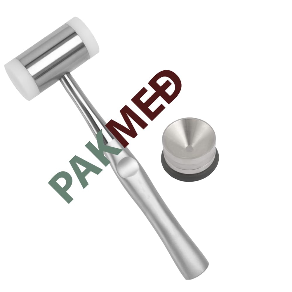 19 Pcs Dental PDL Root Extracting Elevators with Periotome Curved Osteotomes Chisels Mead Mallet Amalgam Well Concave Ostetomes by (PAKMED)