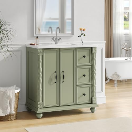 ONBRILL Bathroom Vanity with Sink Combo, Modern Bathroom Vanities with