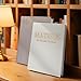 RolenBox Decorative Books, Coffee Table Decor with Linen Coffee Table White Books Stack Bookshelf Home Decor, Fake Book Double as Libros Decorativos and Photo Storage