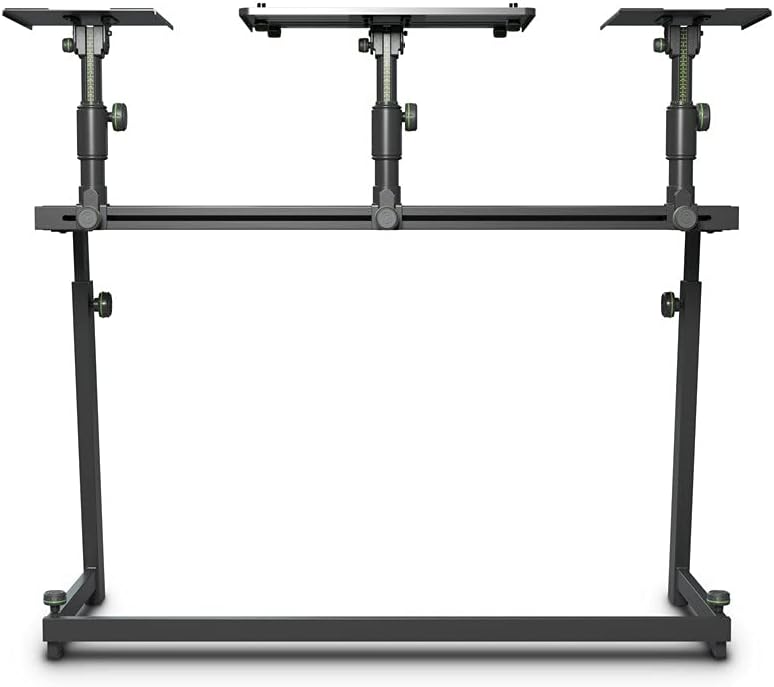 GRAVITY STANDS DJ-Desk with Flexible Loudspeaker and Laptop Tray (FDJT 01) : Musical Instruments