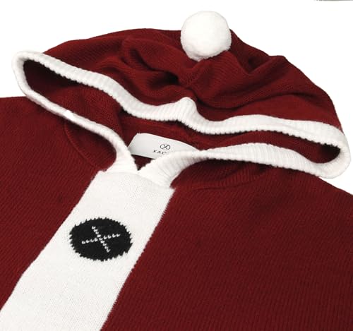 Xact Men's Novelty Hooded Christmas Jumper (Santa - Red) M - Image 3
