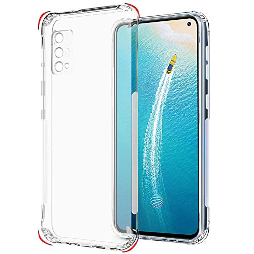 Image of TheGiftKart Ultra Clear Slim Shockproof Anti-Slip Grip Soft Back Cover Case with Best Camera Protection & Anti-Dust Plugs Built-in for Vivo V17 (Transparent)