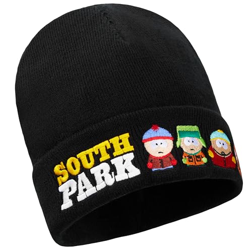 South Park Bonnet Hiver ou 3 Pièces Ensemble Bonnet Echarpe Gants pour Ado, Tricotés Accessoires Hiver, Chaud Idee Cadeau (Taille Unique, Multi 1 Pièce)