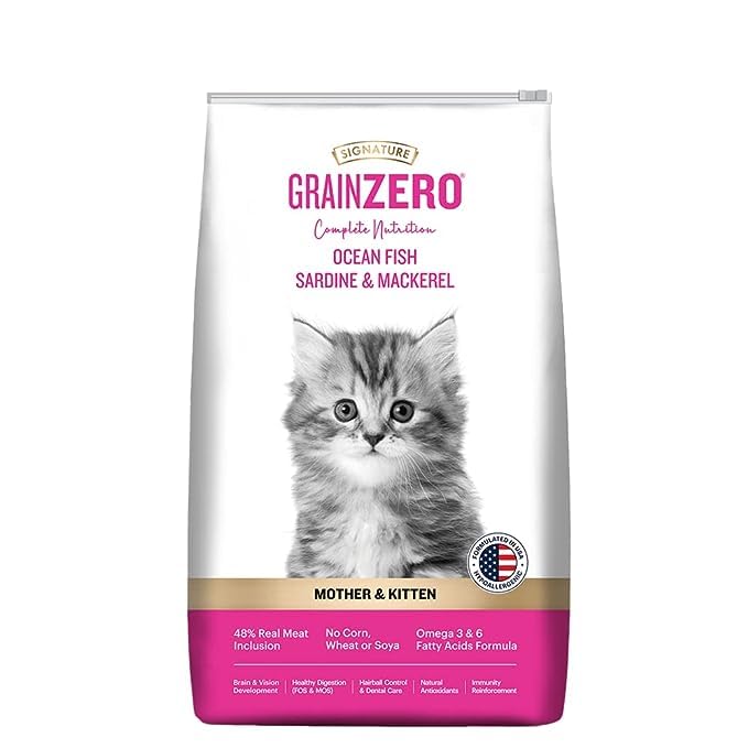 Grain Zero Signature Ocean Fish, Sardine, and Mackerel Kitten Dry Cat Food 1.2Kg (Pack of 2) (B0D9QC7R2B) Amazon Price History, Amazon Price Tracker