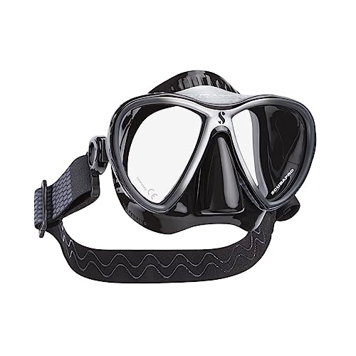 Scubapro Synergy 2 Twin Mask with Comfort Strap - Black/Silver - Black Silicone