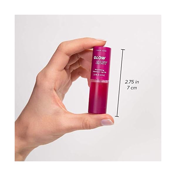 I-DEW-CARE-Glow-Easy-Vitamin-C-Tinted-Lip-Oil-Gloss-with-Jojoba-Seed-Oil-Korean-Skincare-Vegan-Cruelty-Free-Gluten-Free-Paraben-Free I DEW CARE Korean Lip Oil Gloss - Glow Easy | with Jojoba Seed Oil with Vitamin C, Pigmented Glossy Lip Stain, Hydrating, Korean Makeup, Pink Color, Glass Skin Look, 0.12 Fl Oz
