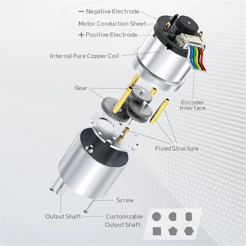 Motor para coche inteligente DIY JGB37-520 kit de robótica educativa 6