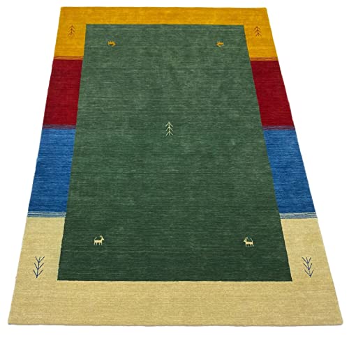 Alfombra oriental Gabbeh tejida a mano 100% lana Handloom Puente Felpudos