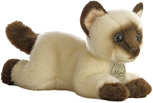 Mini Pelúcia Gato Siamês Da Série Miyoni Aurora 20cms