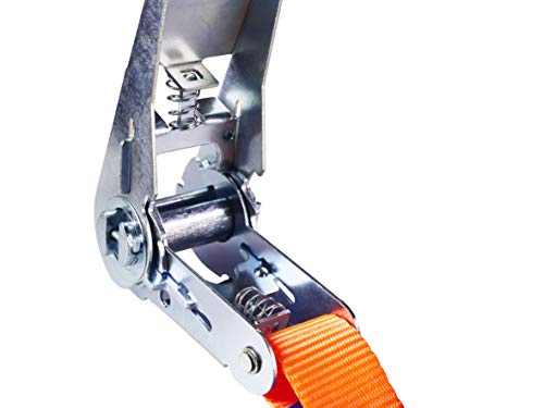 INDUSTRIE PLANET 10 Stück 800kg 4m Spanngurte mit Ratsche zweiteilig 2 teilig mit Haken Ratschengurt Zurrgurte 25mm 800… – Bild 6