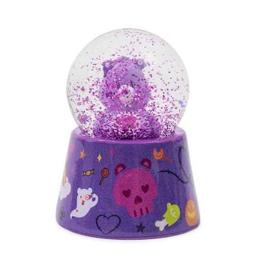 Silver Buffalo Care Bears Mini Light Up Snow Globe│Halloween Stitched Up Harmony Bear│3.8 Inches Tall, 45mm (Small)