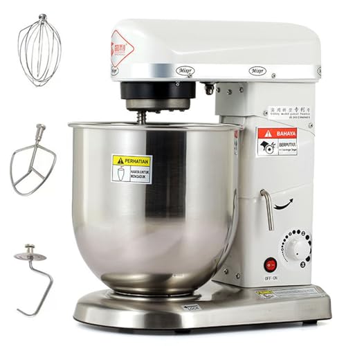 Impastatrice, impastatrice elettrica con 3 velocità, potenza 500 W, include ciotola, frusta e gancio per impastare per cuocere, cucinare e preparare l'impasto.