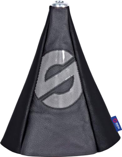 Fole para manete de mudanças de velocidades sparco cor preta com detalhe em cinzento universal