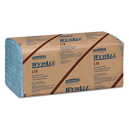 WypAll 05123 L10 Windshield Towels, 1-Ply, 9 1/10 x 10 1/4, 1-Ply, 224