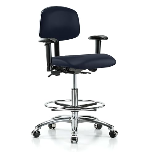 Image of Perch Task Chair with Foot Ring, Rolling, 21.5 inch-29 inch, Imperial Fabric