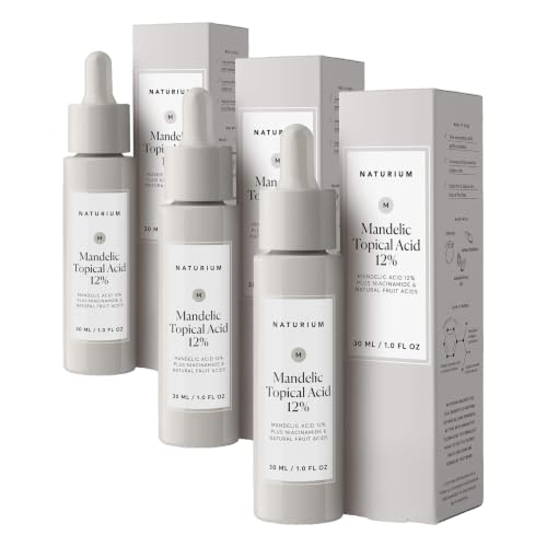 Image of Naturium Mandelic Topical Acid 12%, Plus Niacinamide & Natural Fruit Acids, Anti-Aging Skin Care, 1 oz (Pack of 3)