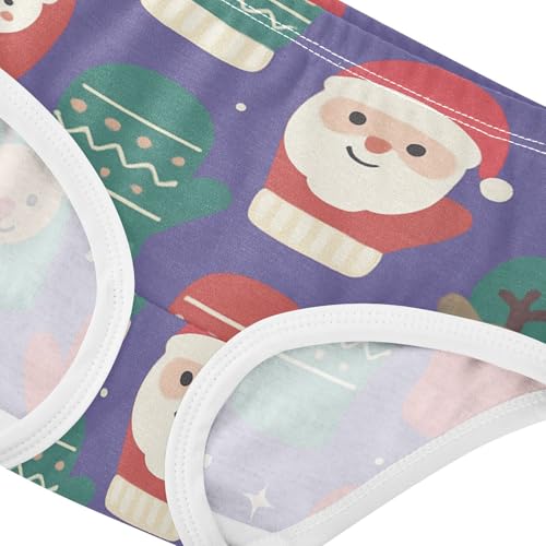 GuoChe Christmas Mittens Pattern 1-piecing Hip Design Panties Organic Underpants for Kids in Sizes 2T,3T, 4T, 5T, 6Y and 8Y4
