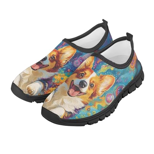 Cute Animal Kids Casual Shoes Girls Slip On Tennis Shoe Indoor Outdoor Comfortable Lightweight Sneakers for Little Kids SizeUS 11-15