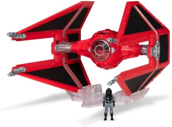 STAR WARS Micro Galaxy Squadron Light Armor Class Vehicle with 1-Inch Micro Figure Accessory Series 4 Rare Chase Vehicle (Royal Guard Tie Interceptor 1 of 15,000)