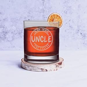 Veracco The Man The Myth Uncle The Legend Whiskey Glass Funny Birthday Gifts Fathers Day Birthday Gifts For New Dad Daddy Stepdad (Clear) Veracco The Man The Myth Uncle The Legend Whiskey Glass Funny Birthday Gifts Fathers Day Birthday Gifts For New Dad Daddy Stepdad Clear
