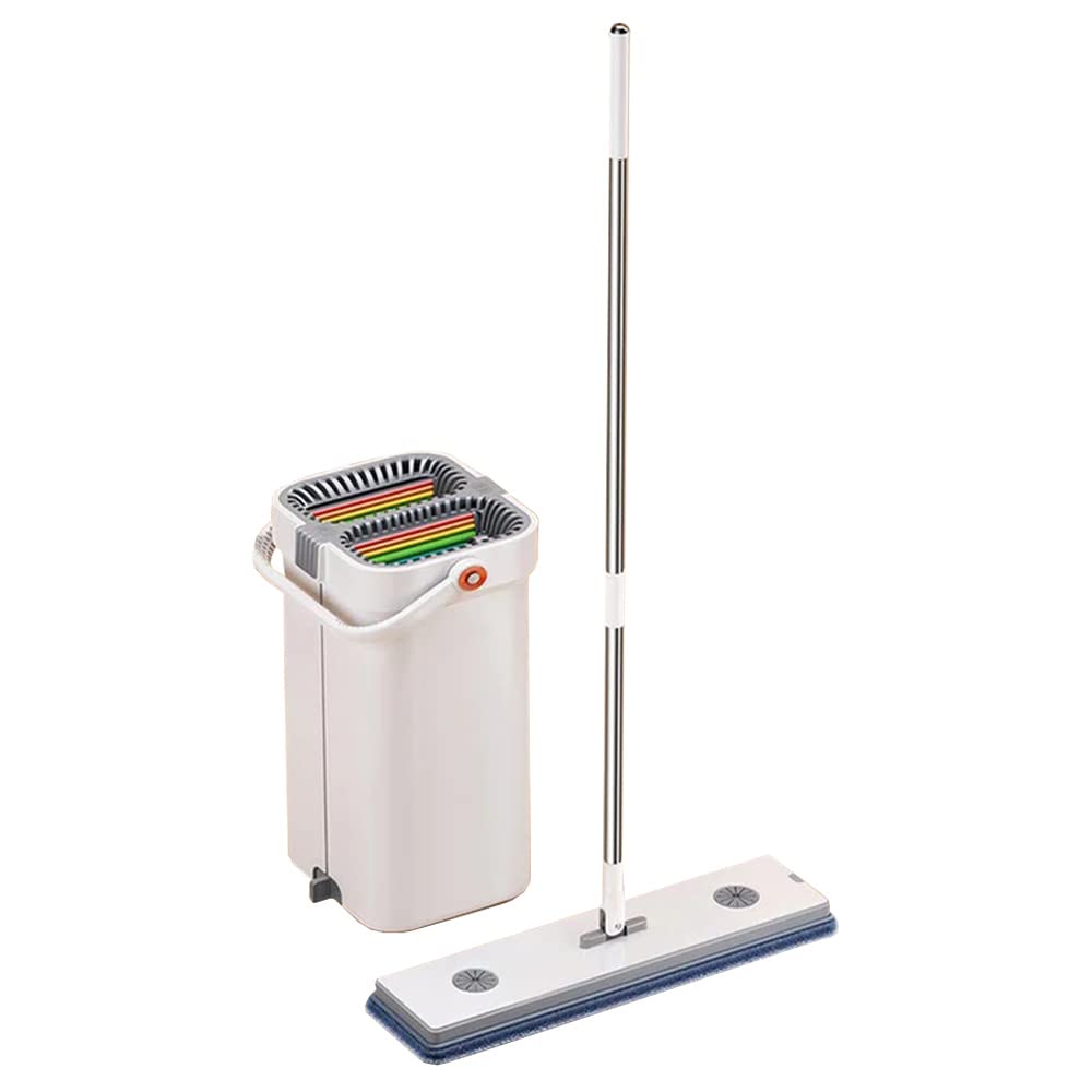 JOYBOS Handmopp mit Abtropffläche und Mikrofaser-Pads