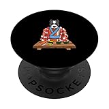 stafforshire bull terrier - kimono per cani da cucina giapponese popsockets popgrip intercambiabile